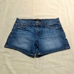 Joe's Jeans Hannabeth Womens Sz 28 Blue Denim Jean Shorts 5" Inseam w/ Stretch